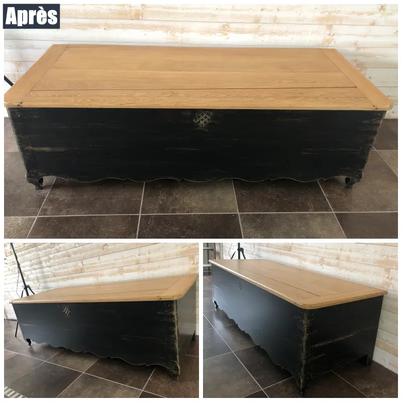 Maie ancienne en chêne relookée – Image 3