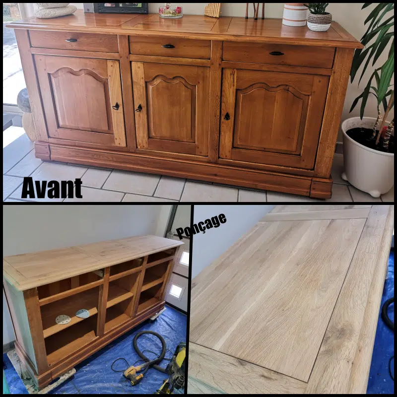 Enfilade en chêne massif style campagnard – Image 2