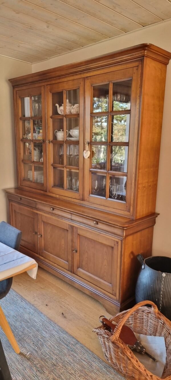 Enfilade vaisselier merisier style Louis Philippe rénové – Image 2