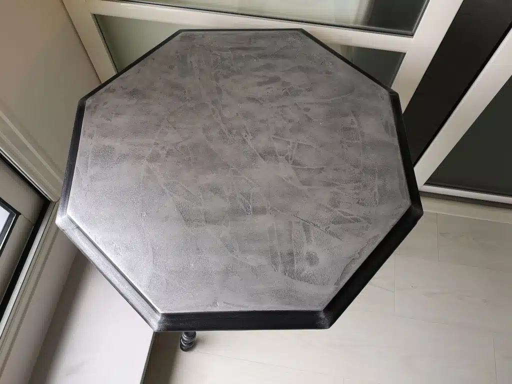 Guéridon très ancien octogonal 3 pieds – Image 3