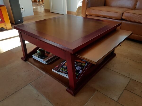 Table basse carrée patinée – Image 2