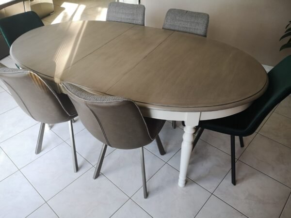 Table de séjour en merisier “Gris de Suède” – Image 3