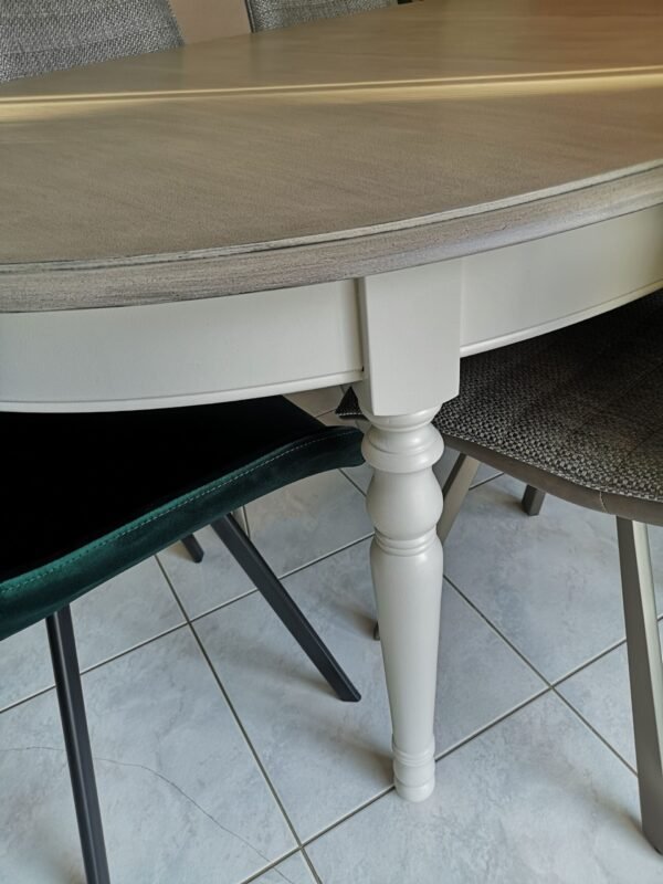 Table de séjour en merisier “Gris de Suède” – Image 2