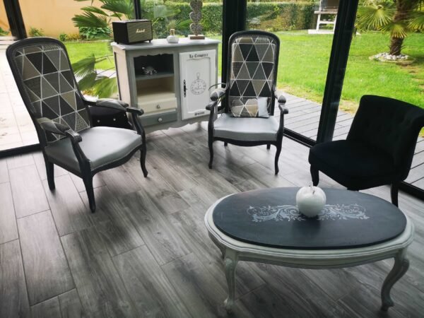 Table ovale en merisier style Louis XV – Image 3