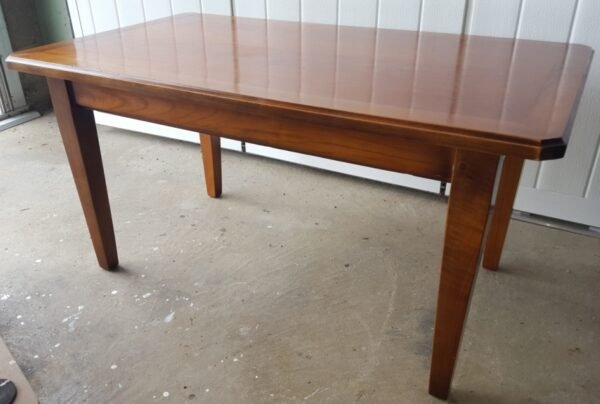Table basse merisier relookée “shabby” – Image 2