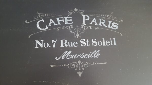 Table basse merisier relookée “shabby” – Image 4