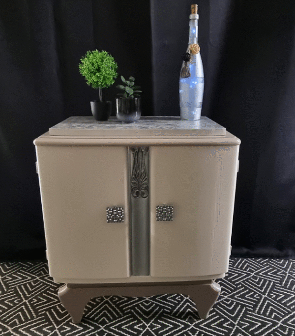 Chevet vintage art déco années 1930 relooké