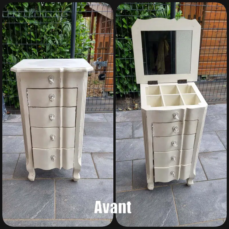 Chiffonnier / coiffeuse style Louis XV personnalisé “Romantique” – Image 2