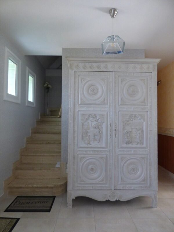 Armoire bretonne en chêne massif