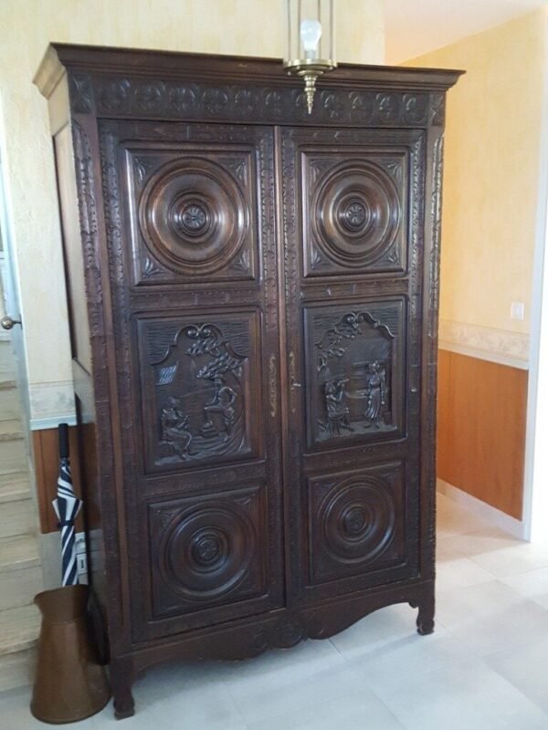 Armoire bretonne en chêne massif – Image 2