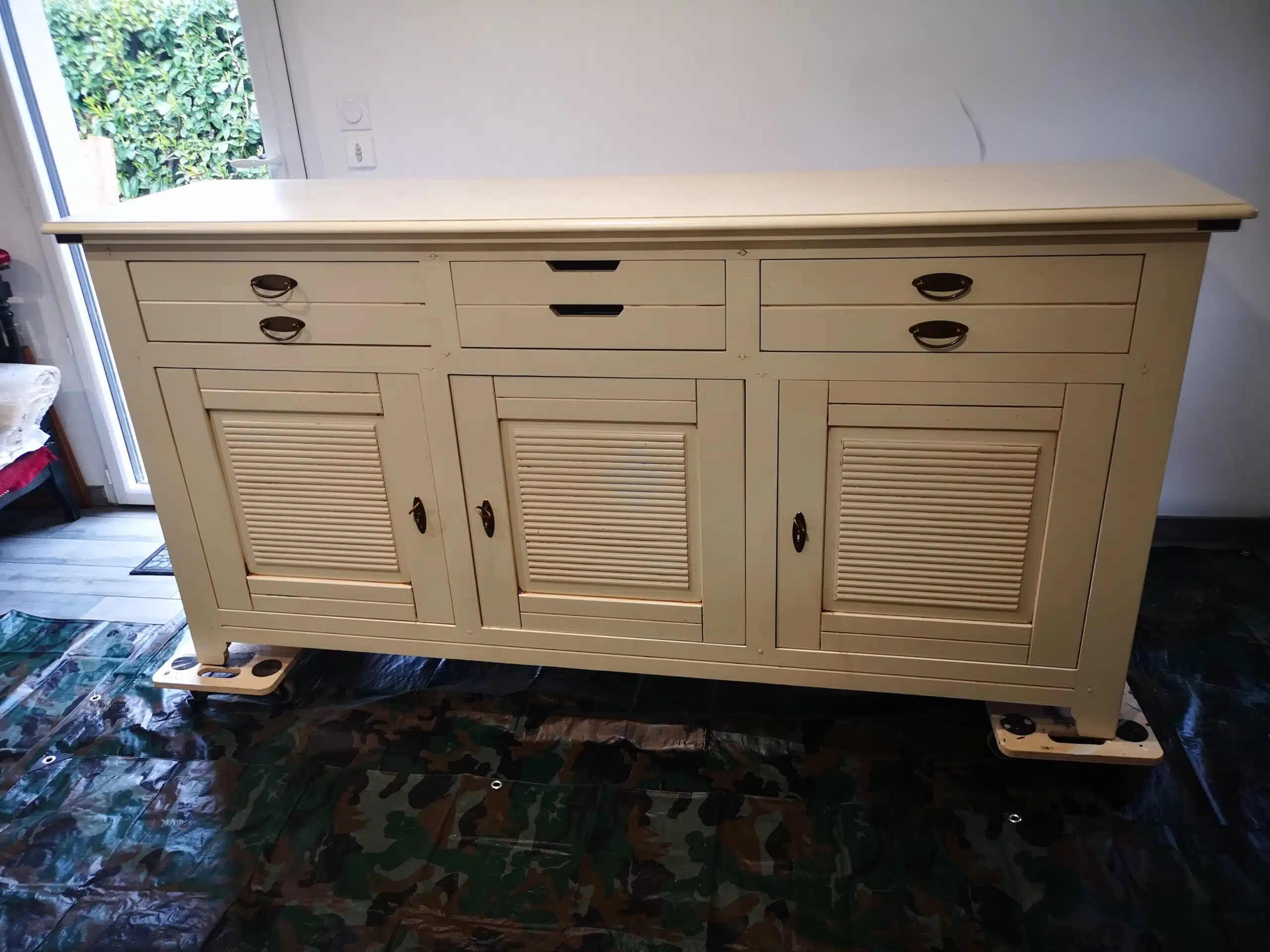 “Shabby anthracite” – Buffet style colonial – Image 2