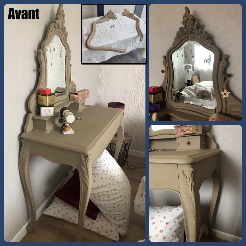 Coiffeuse style baroque relookée glamour – Image 2