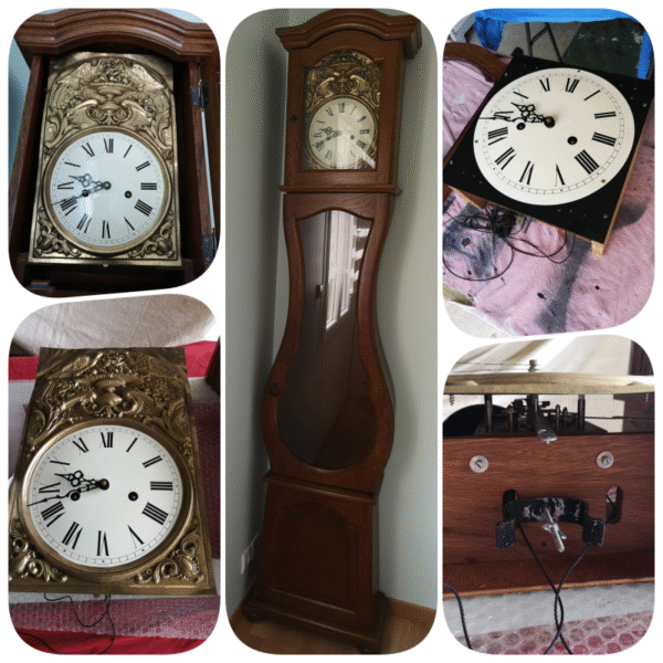 Comtoise ancienne en chêne relookée basalte – Image 2