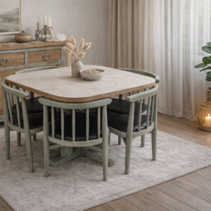 Séjour vintage compact des années 60 style scandinave relooké