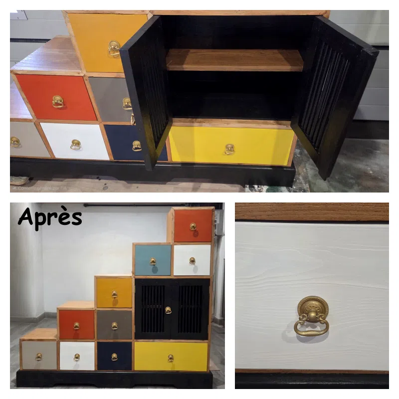 Meuble escalier revisité haut en couleurs – Image 3