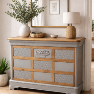 Commode en merisier Louis Philippe revisitée « Bois et Orage »